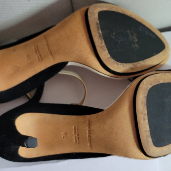EMPORIO ARMANI Sued Elegant Women's Heels, Size 38 - Picture 7 of 9